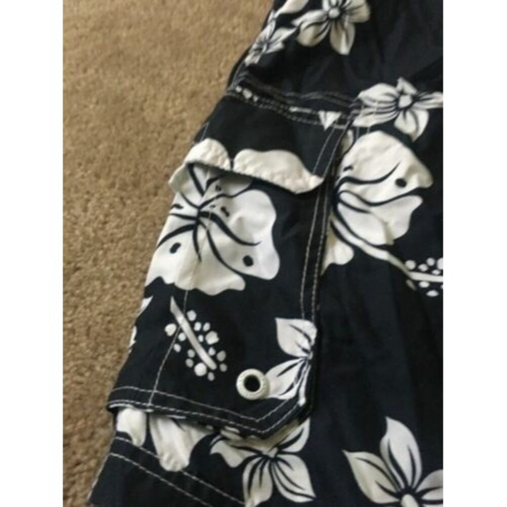 Op Big Men's Floral Print Swim Board Shorts Lined Size 3XL Multicolor - Picture 2 of 6